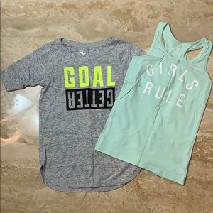 Justice Shirt & Old Navy Tank